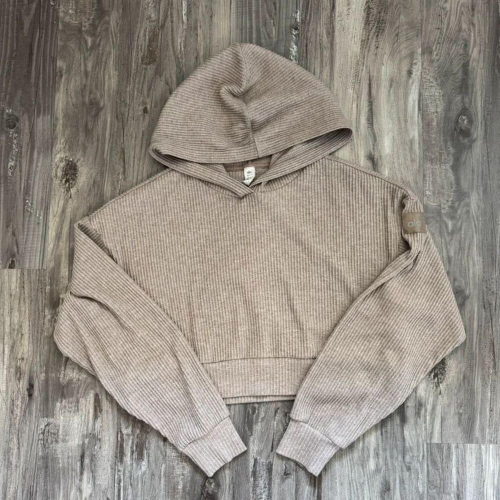 ALO Muse Heather Gravel Hoodie Size XS